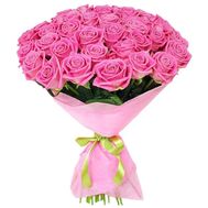 Букет з 41 рожевої троянди