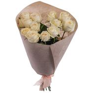 Букет із 13 білих троянд