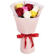 Букет із 7 червоних троянд