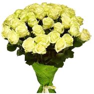 Букет із 35 білих троянд