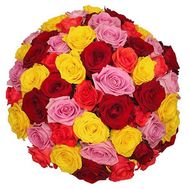 Букет із 65 троянд