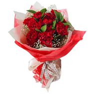 Букет із 15 червоних гвоздик