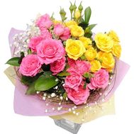 Букет із 5 троянди спрей