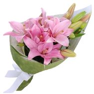 Букет із 5 гілок лілій