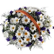 Кошик квітів з 13 хризантем