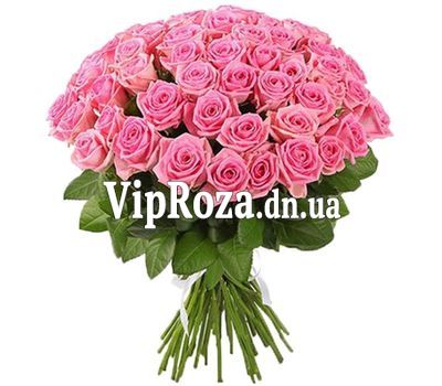 51 рожева троянда