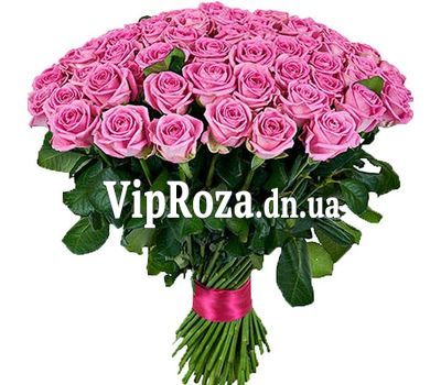 Великий букет з 81 рожевої троянди