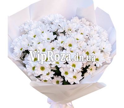 Букет із 13 білих хризантем