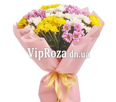 Букет із 15 хризантем