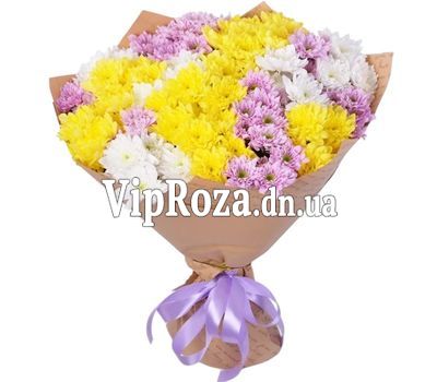 Букет із 17 хризантем