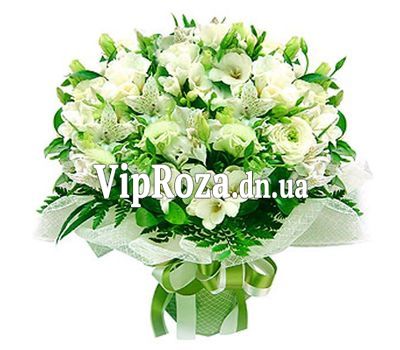 Букет із 16 альстромерії і 5 троянд