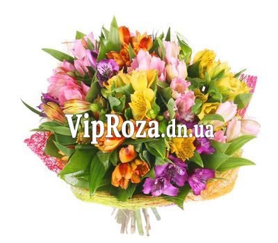 Букет із 19 альстромерій