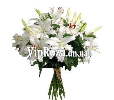 Букет із 11 гілок білої лілії