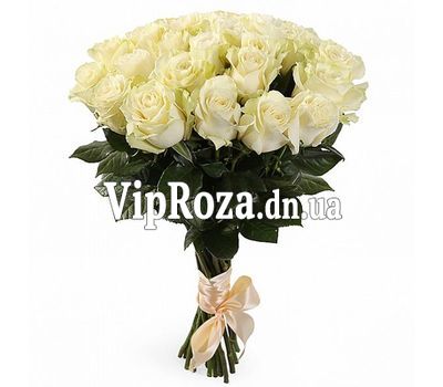 Букет квітів із 25 білих троянд
