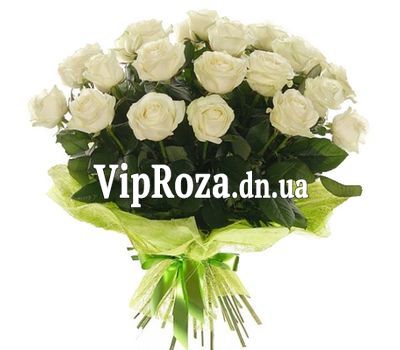 Букет із 21 білої троянди