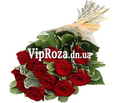 Букет із 11 червоних троянд