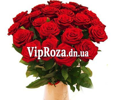 Букет із 25 червоних троянд