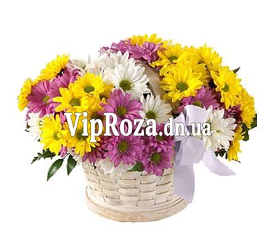 Кошик квітів з 11 хризантем