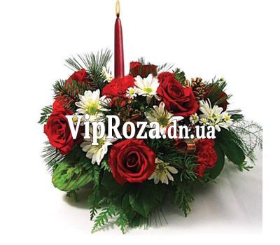 Новорічна композиція зі свічок