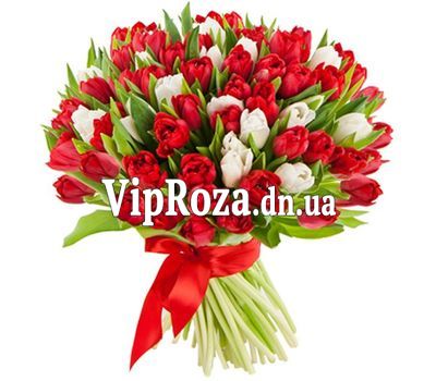 Букет із 101 тюльпана