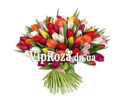 Букет квітів із 101 тюльпана