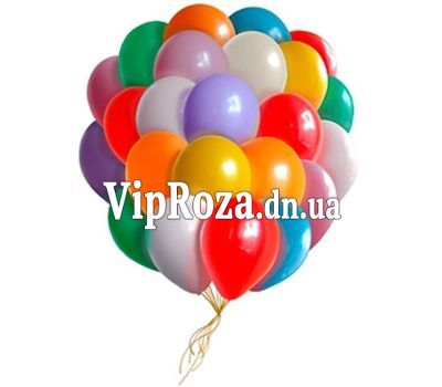 25 різнокольорових повітряних кульок