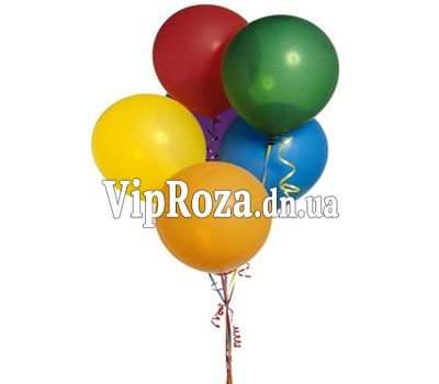 7 різнокольорових повітряних куль