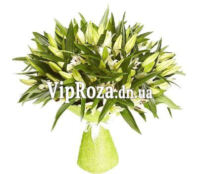 Букет із 19 білих лілій
