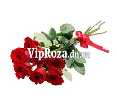 Букет із 7 червоних троянд